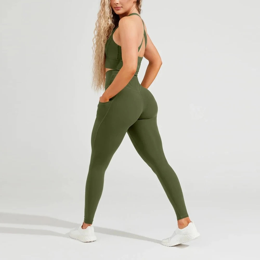 Sammy Phone Pocket Full Length Tech Leggings - TBSW